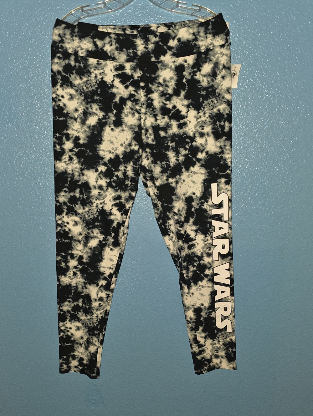 Star Wars Black & White Marble Tie-Dye Leggings